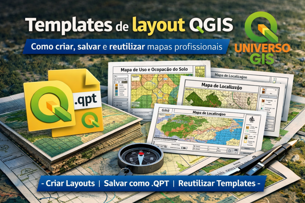 Templates de layout QGIS (.qpt): como criar, salvar e reutilizar mapas profissionais