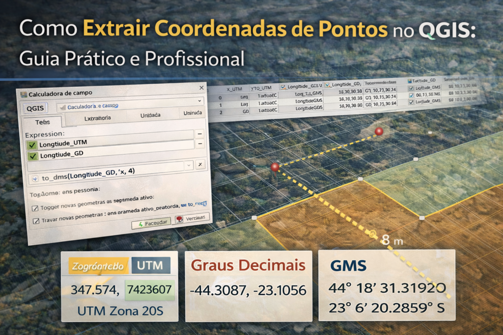 Como Extrair Coordenadas de Pontos no QGIS: Guia Prático e Profissional