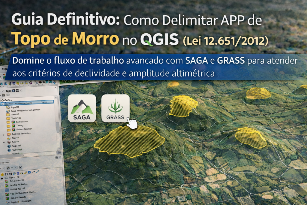 Guia Definitivo: Como Delimitar APP de Topo de Morro no QGIS (Lei 12.651/2012)