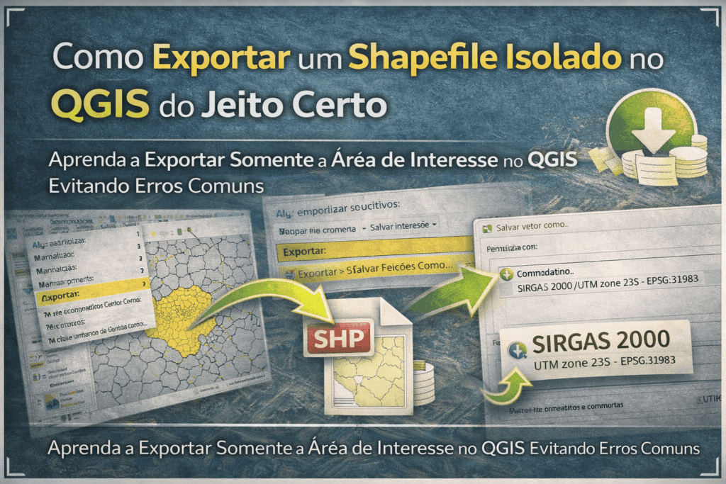 Como Exportar Shapefile no QGIS em 4 Passos