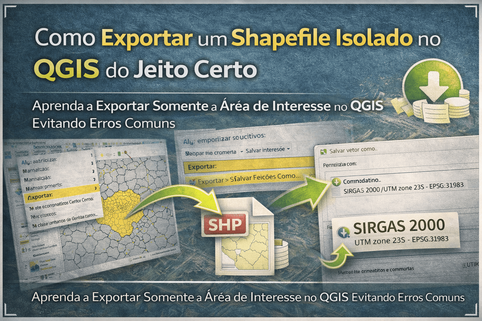 Como Exportar Shapefile no QGIS: Município em 4 Passos
