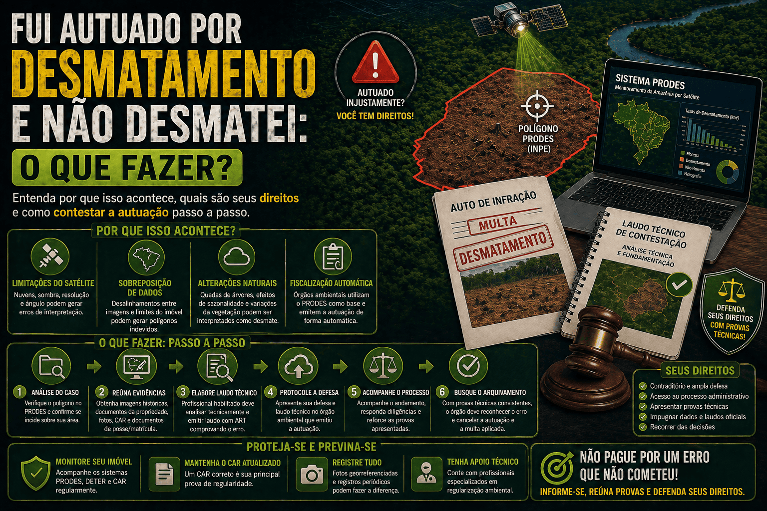 Fui Autuado por Desmatamento e Não Desmatei: O que Fazer?