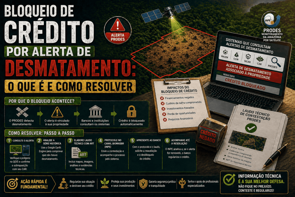 Bloqueio de Crédito por Alerta de Desmatamento: O que É e Como Resolver