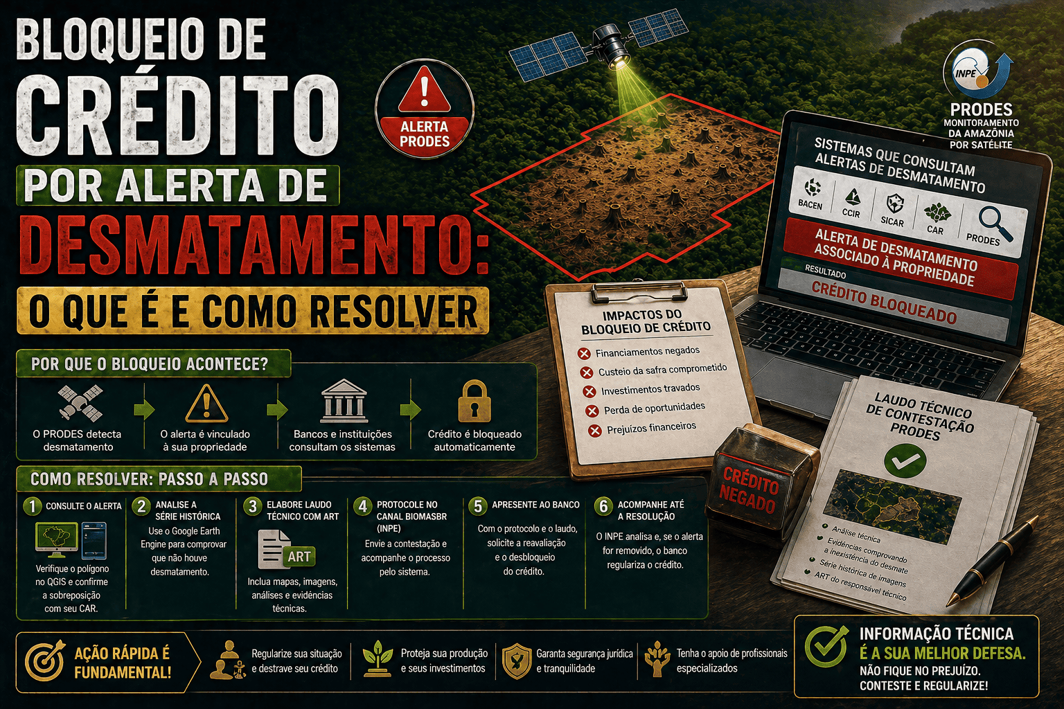 Bloqueio de Crédito por Alerta de Desmatamento: Como Resolver