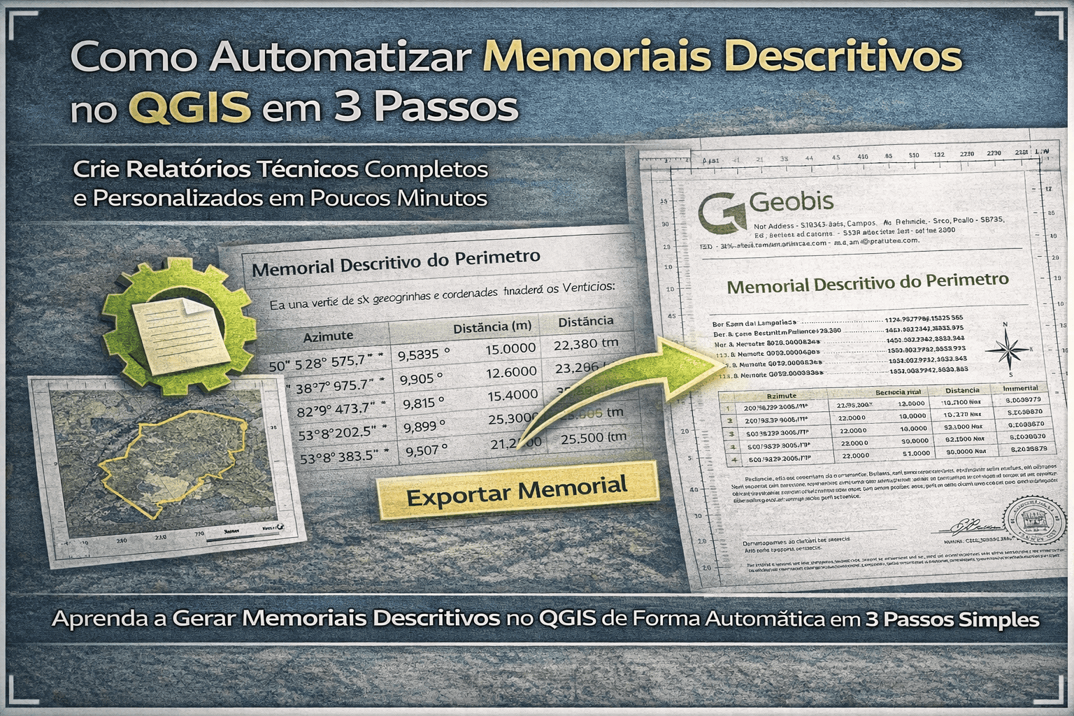 Memorial Descritivo no QGIS: Gere Automaticamente em 3 Passos