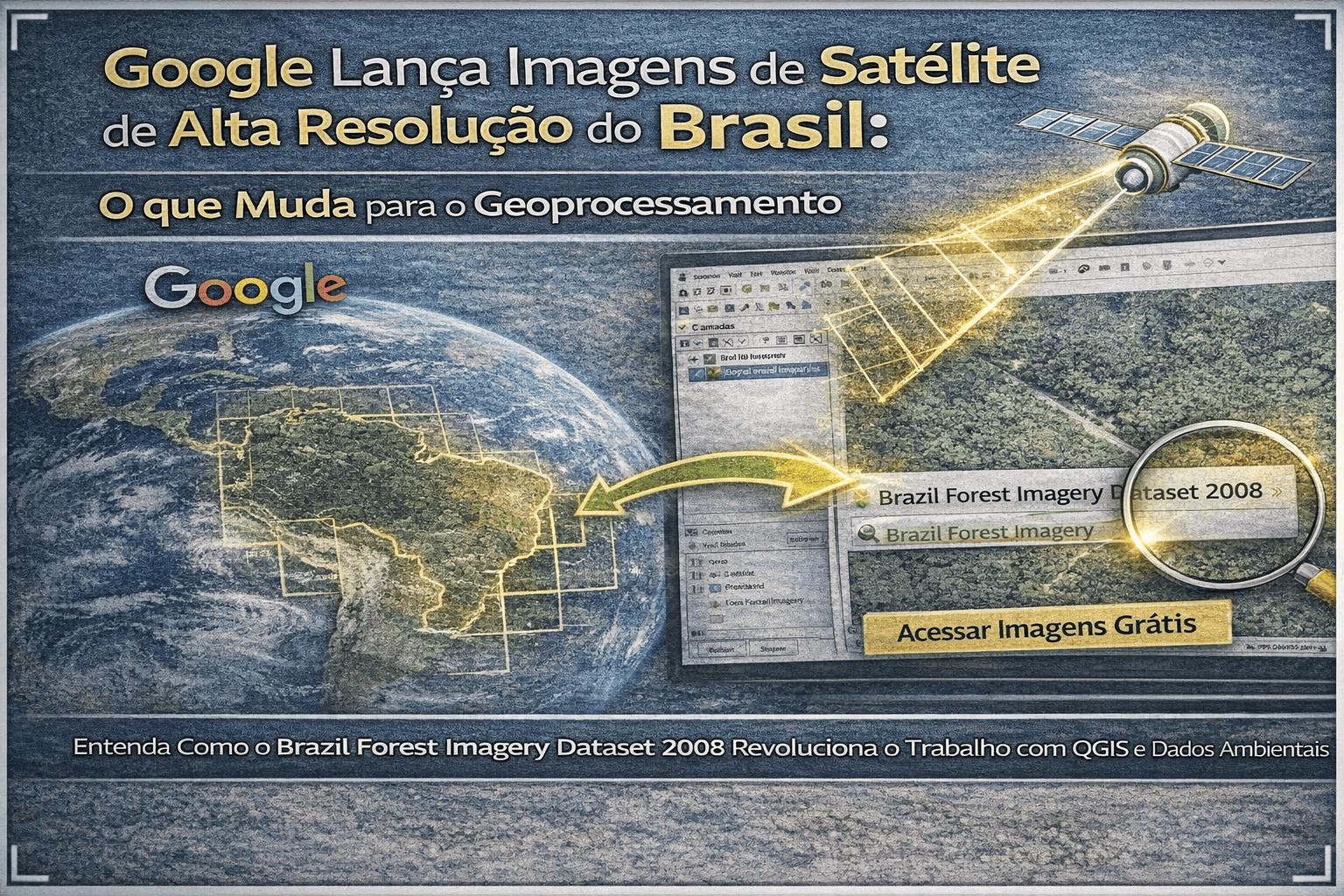 Google Lança Imagens de Satélite de 2008 de Alta Resolução do Brasil