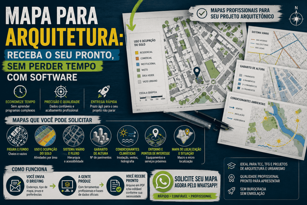 Mapa para Arquitetura: Receba o Seu Pronto, Sem Perder Tempo com Software