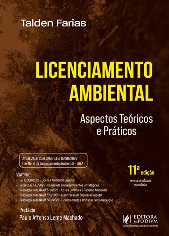 Capa do livro Licenciamento Ambiental – 11ª Edição (2026)