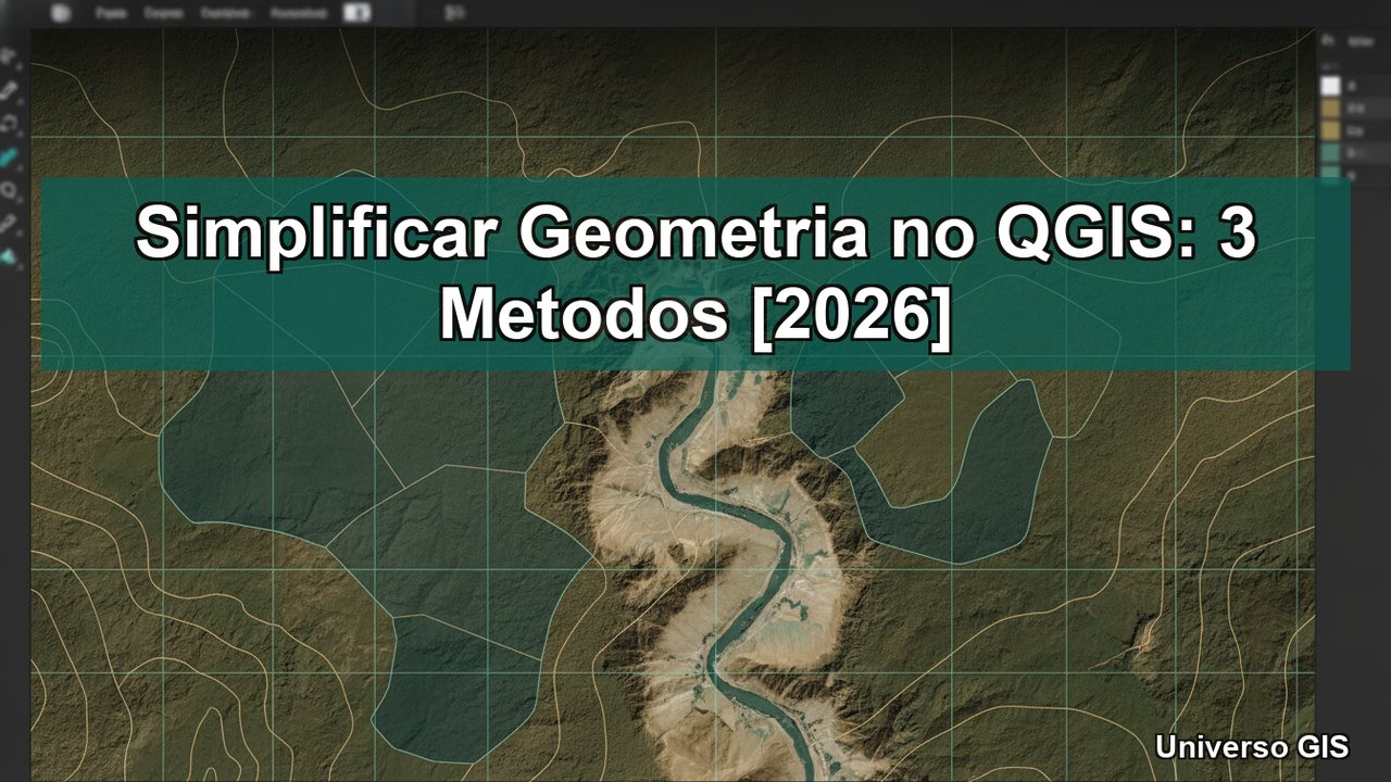 Simplificar Geometria no QGIS: 3 Metodos [2026] - Tutorial Universo GIS