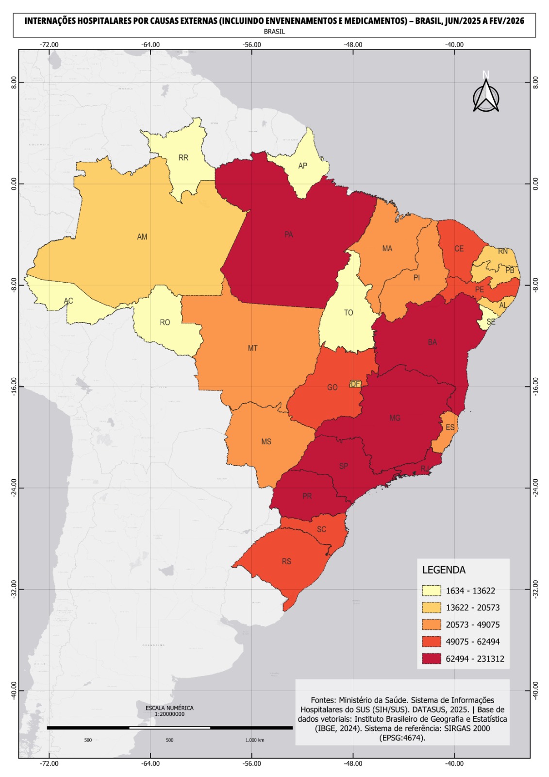 Exemplo de produto cartográfico elaborado com QGIS