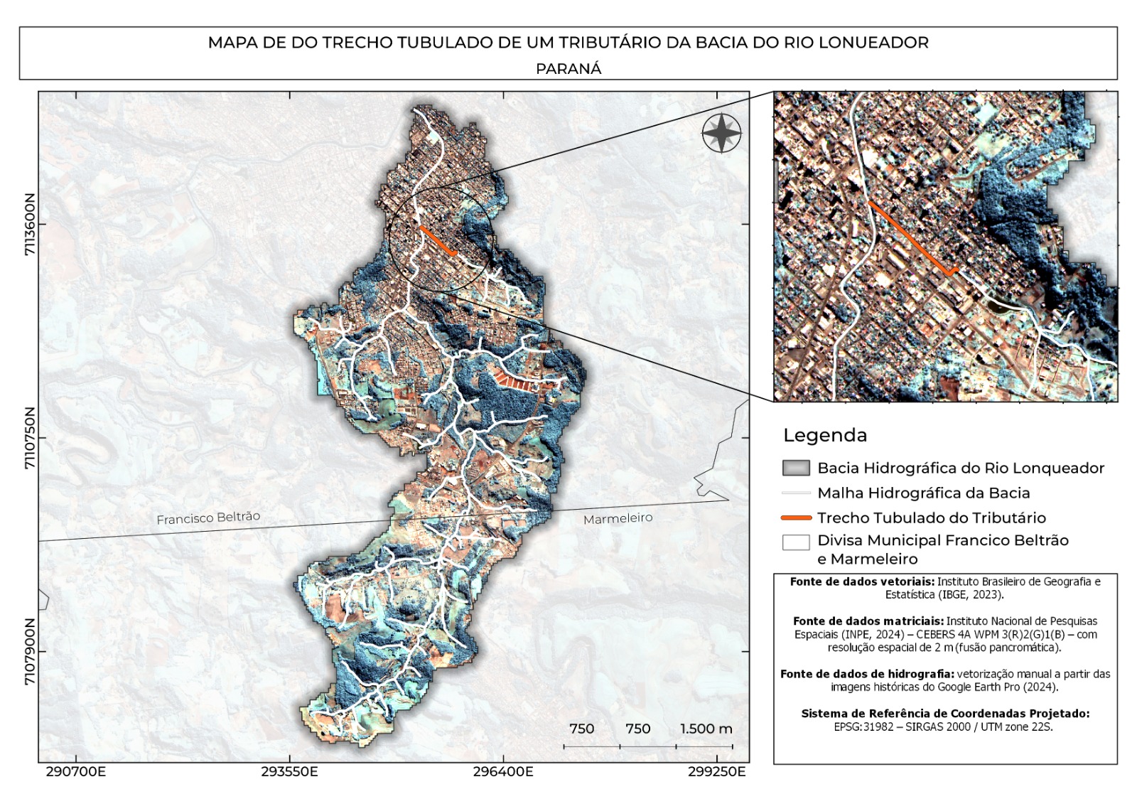 Exemplo de produto cartográfico elaborado com QGIS