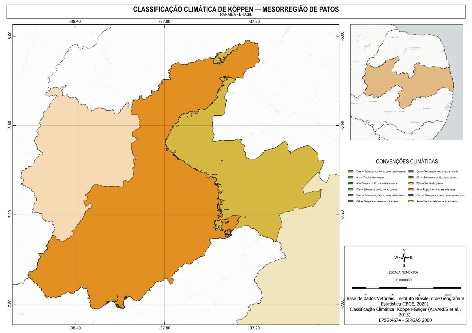 Exemplo de produto cartográfico elaborado com QGIS
