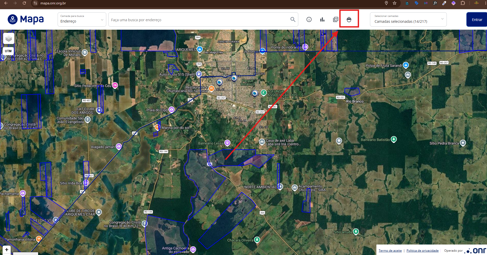 Acesso ao módulo de profissionais técnicos no Mapa do ONR