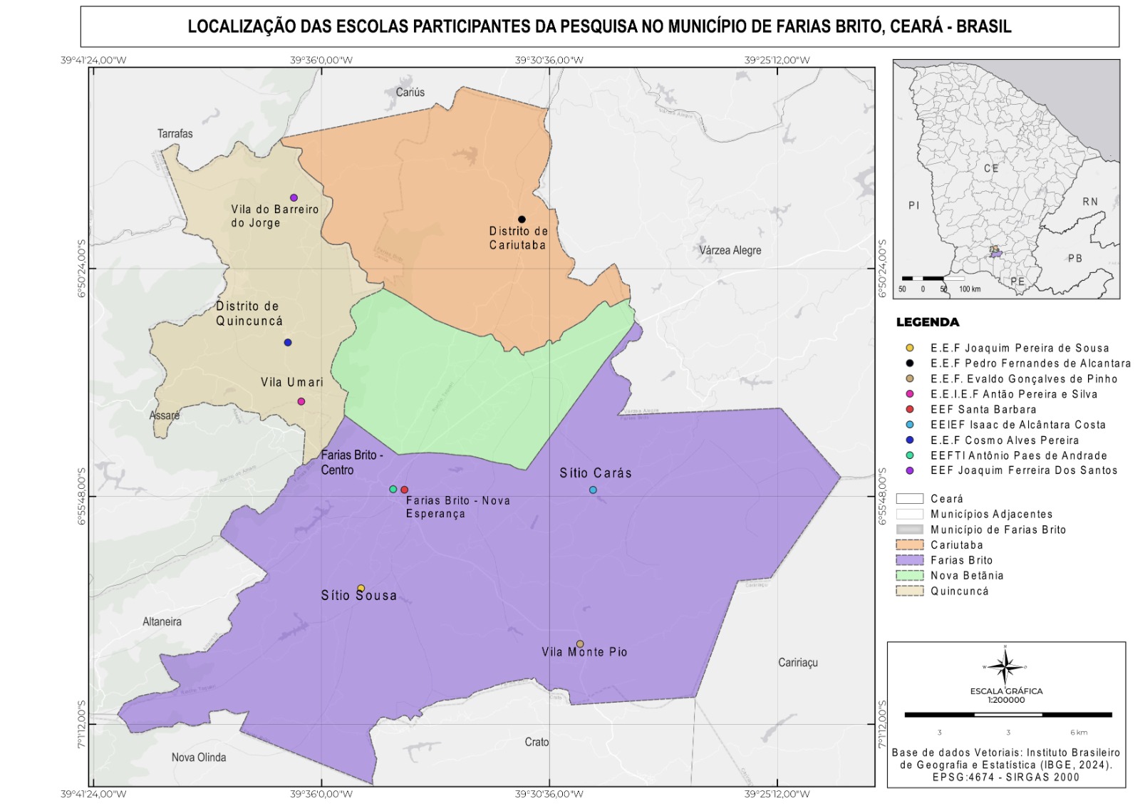 Exemplo de produto cartográfico elaborado com QGIS