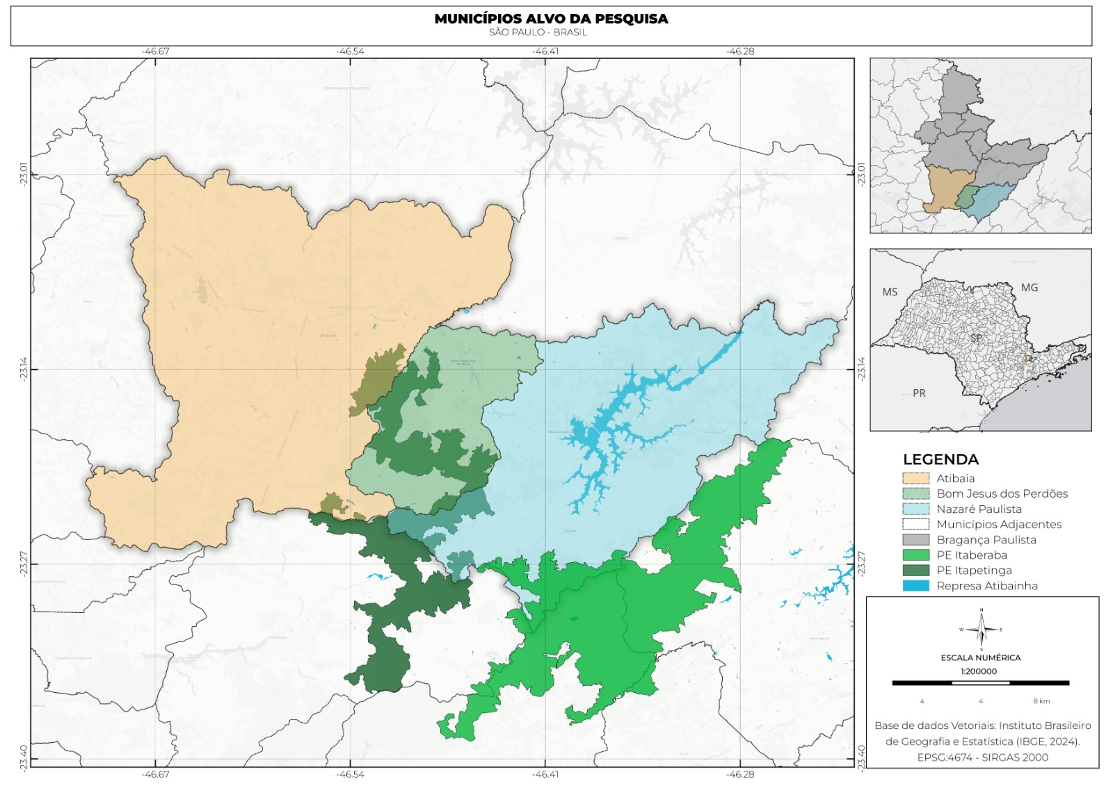 Exemplo de produto cartográfico elaborado com QGIS