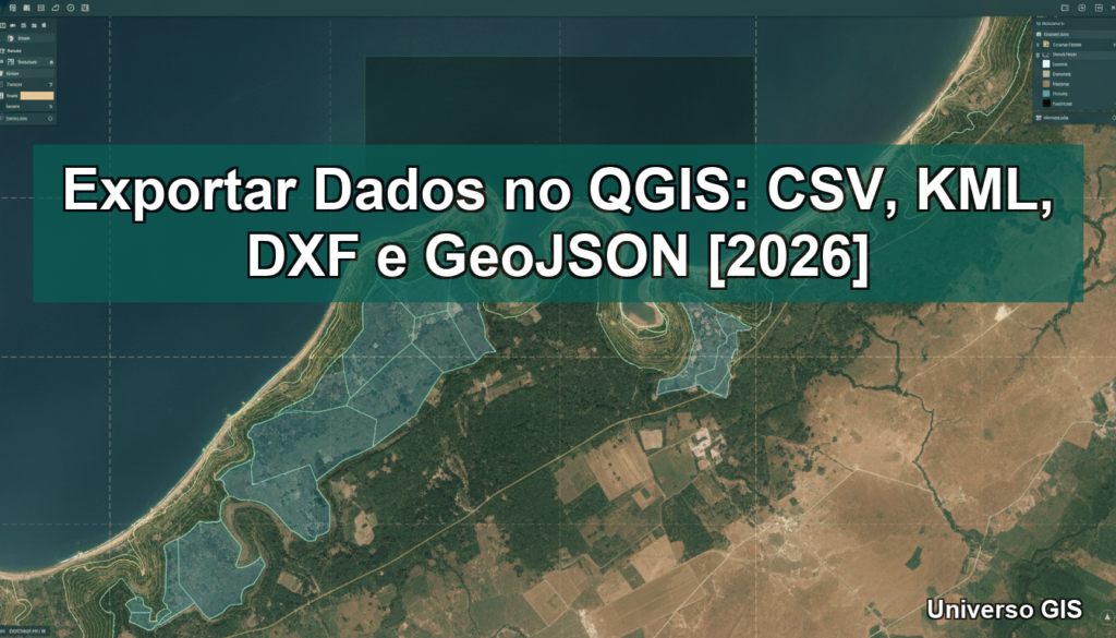 Exportar Dados no QGIS: CSV, KML, DXF e GeoJSON [2026]