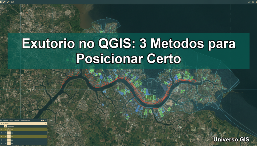 Exutorio no QGIS: 3 Metodos para Posicionar Certo