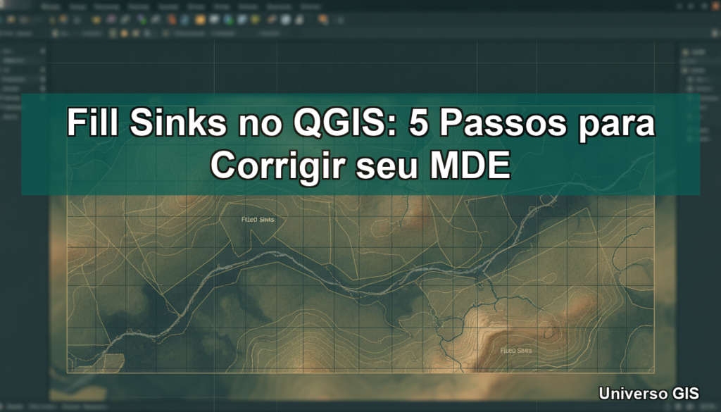 Fill Sinks no QGIS: 5 Passos para Corrigir seu MDE