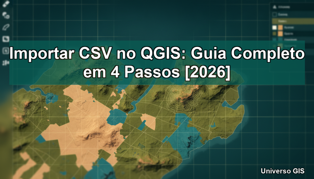 Importar CSV no QGIS: Guia Completo em 4 Passos [2026]