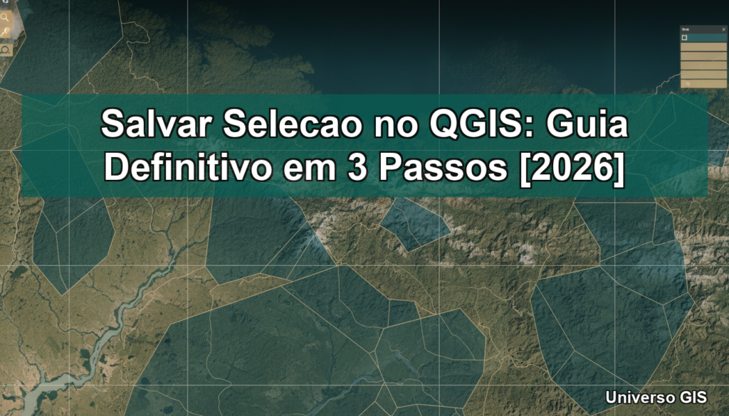 Salvar Seleção no QGIS: Guia Definitivo em 3 Passos [2026]