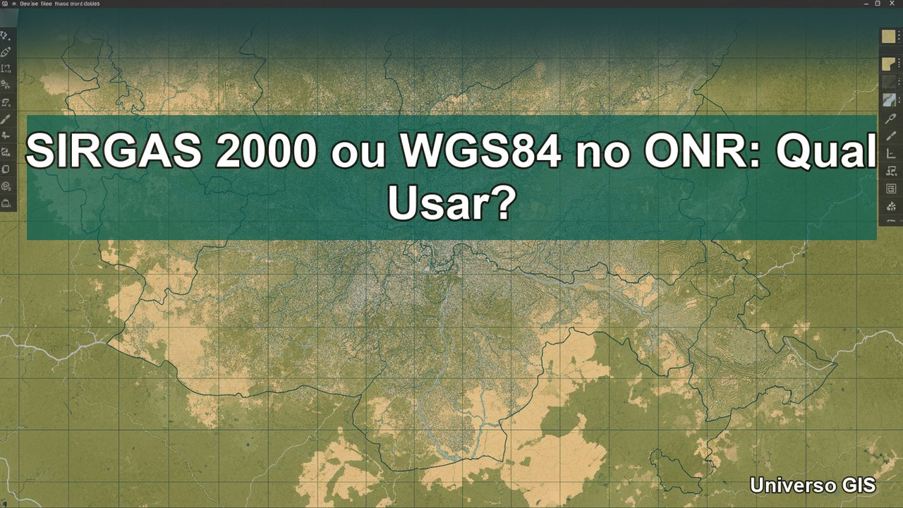 SIRGAS 2000 ou WGS84 no ONR - Universo GIS